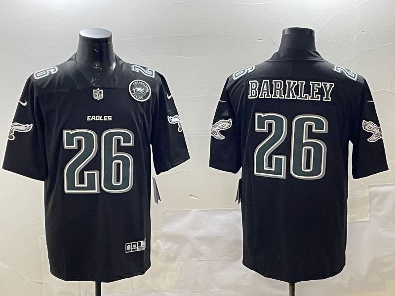 Men Philadelphia Eagles #26 Barkley Black 2025 Nike Vapor Limited NFL Jersey style 5->philadelphia eagles->NFL Jersey